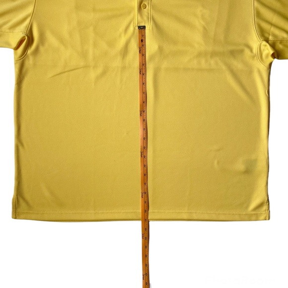 Men’s Columbia Performance Fishing Gear Lined Polo Shirt Yellow - Size XXL 2XL - Picture 4 of 5